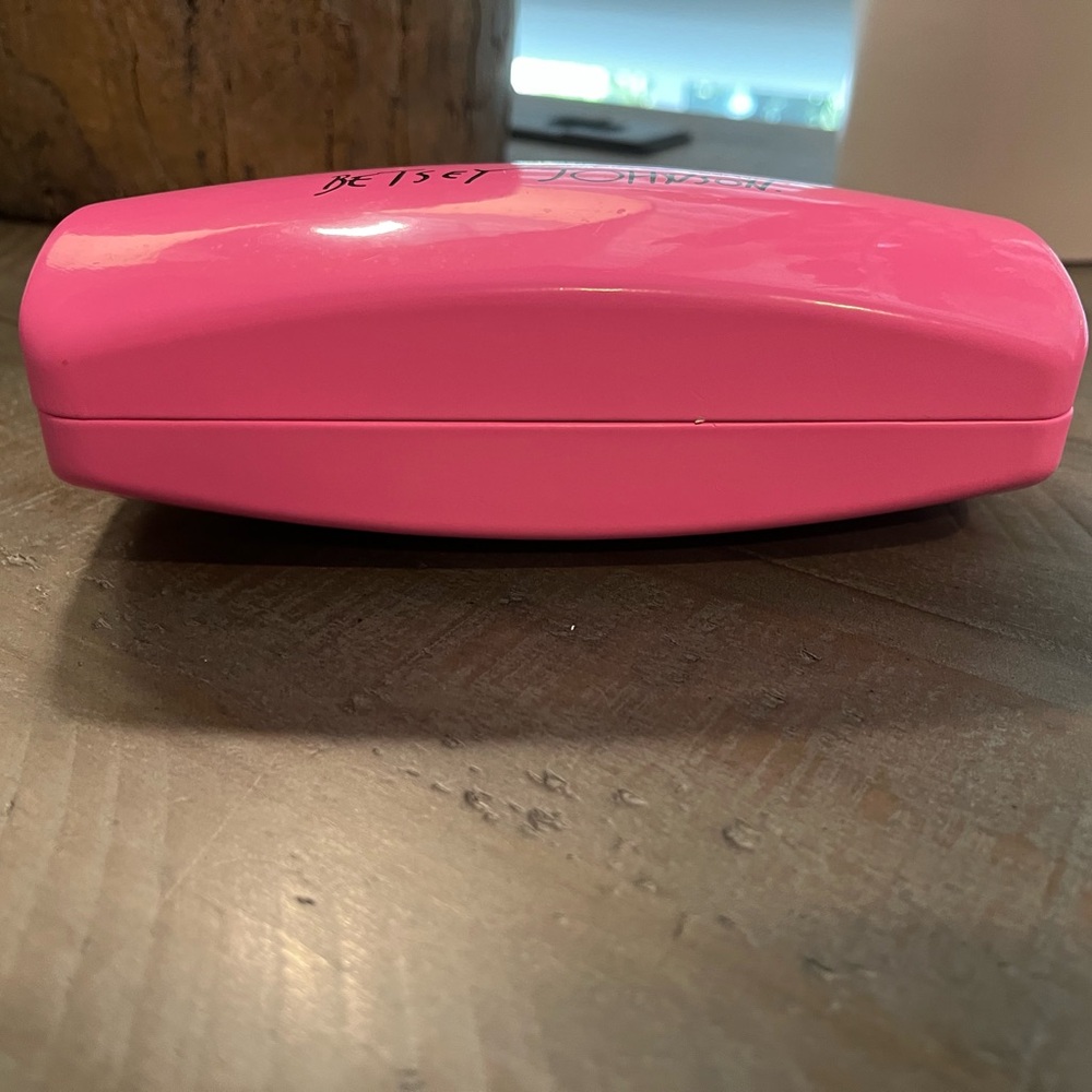 Betsey Johnson Bright Pink Eyewear Case - Picture 2 of 5